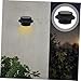 HYTROVE 6pcs Solar Powered Fence Lamp Led Lighting Tool for Outdoor Use Garden Lights Easy to Install Warm White Light for Pathways Yards