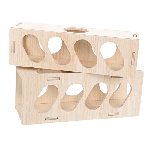 BCOATH 2Pcs Hamster Hideout Tunnels Chew for Rats Dwarf Hamsters Durable Easy to Pet Tunnels for Exercise Play Guinea Pig Accessories for Fun