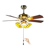 ★ CARACTERÍSTICAS: Ventilador de techo con luz LED es una excelente elección para su uso en el hogar o la oficina Whisper Wind motor. Motor reversible le permite cambiar la dirección de su ventilador desde el modo de corriente descendente durante el verano a modo de corriente ascendente durante el invierno.