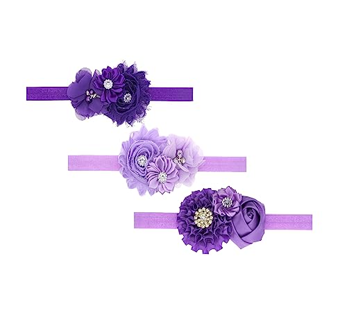 Baby Girl Headbands with Bows.(FD88-Purple,Lavender)
