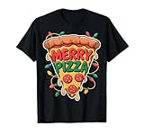 Feliz Pizza Funny Christmas Camiseta