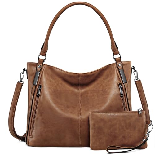 Bolso Tote Hobo 2 Piezas para Mujer con Clutch miniatura 1