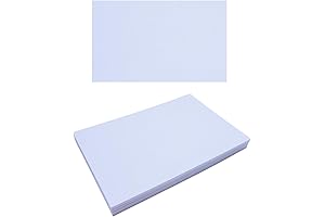 4x6 Heavyweight White Thick Cardstock Paper (50 Pack) for Greeting Cards and Photos