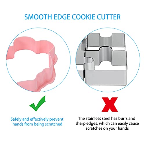 Valentine's Cookie Cutters With Plunger Stamps Set, 6Pcs 3D Cartoon Pressable Embossing Cutters, Wedding Cookie Cutters Set Romantic Proposal Cookie Cutters For Party Baking Decoration #TOP2