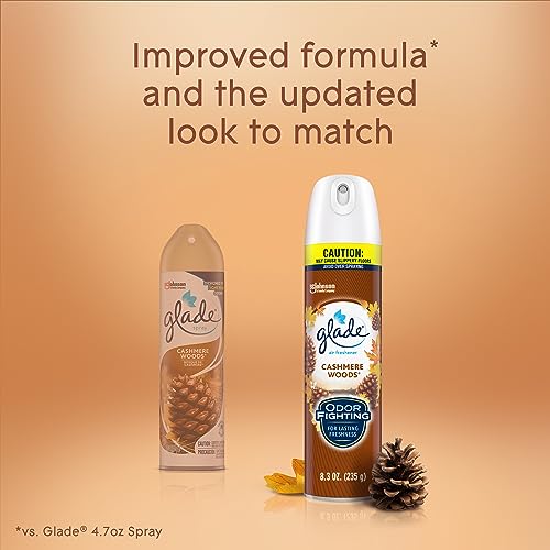 Glade Air Freshener Room Spray, Cashmere Woods, 8.3 oz, 6 Count - image 8