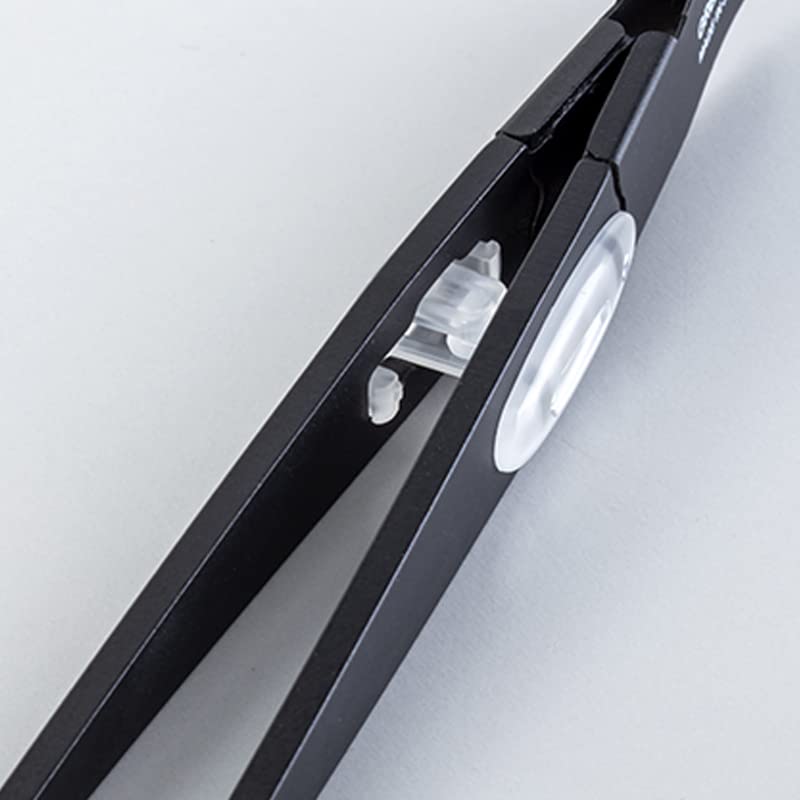 GREENBELL Amazing No-Slip Tweezer, Angled Tip, Black : Amazon.sg