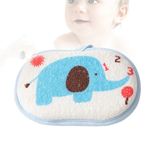 Esponja de banho de bebê TOPBATHY esponja de chuveiro de espuma de algodão macio natural com elefant