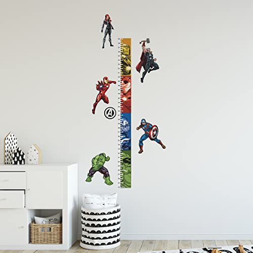 Toise Avengers Marvel de RoomMates para decorar el dormitorio y medir el crecimiento infantil 5