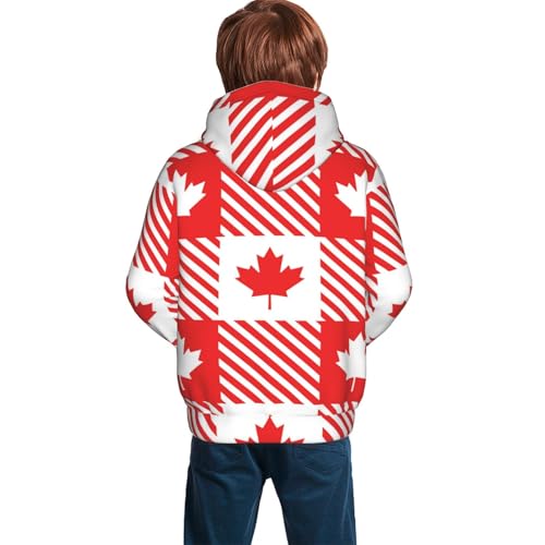 Maple Leaves1 Kid Hoodies Boys Sweatshirts Girls Pullover with Pocket4