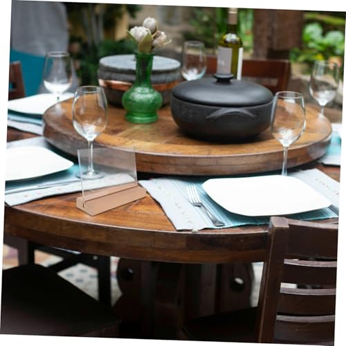 Présentoir de table acrylique horizontal pour menus de restaurant et buffets élégants - 5