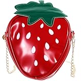 Healvian Bolso Bandolera de Hombro Forma de Fruta Limón Bolso para Teléfono Móvil de Pu Amarillo Divertido para Mujer y Niña Adecuado para Escuela Trabajo y Compras