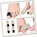 SOESFOUFU 4pairs Reusable Toe Separators for Women Bunion Corrector and Foot Care Supplies Soft Gel Spacers for Comfortable Daily Use Skin Tone and Black Washable