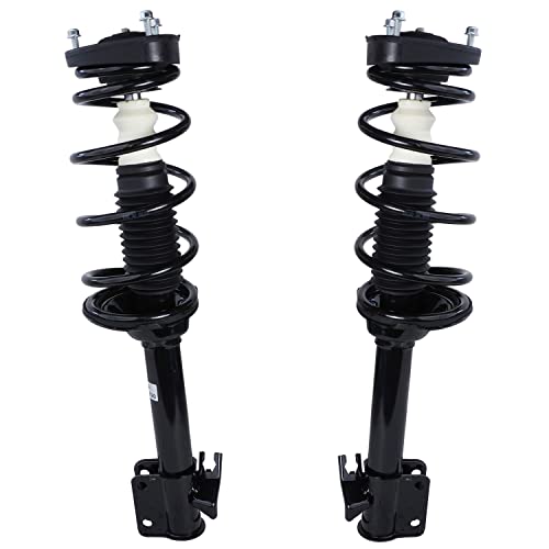 Image of Detroit Axle - 2 Rear Ready Struts for 2003 2004 Subaru Forester [XS Models], Rear Struts w /Coil Spring Assembly Ready Shocks Replacement