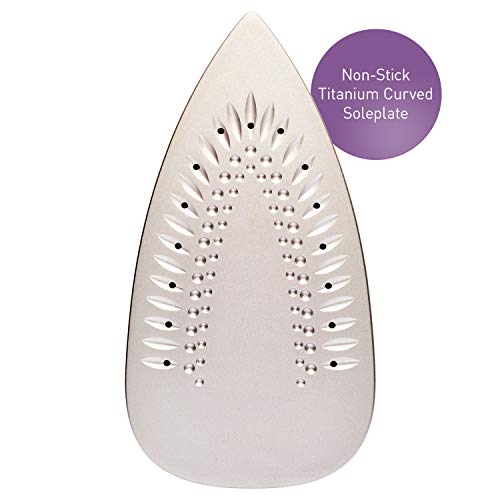 Panasonic 1500W Advanced Titanium Coated Sole Plate, Vertical Steam/Dry Iron, Standard, Blue/White