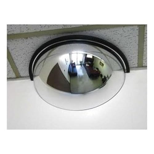 26â€ Acrylic Half Dome Mirror with Steel back, Round Indoor Security Mirror for Driveway Safety Spots, Outdoor Warehouse Side View, Circular Wall Mirror for Office Use - Vision Metalizers (DSB2612)