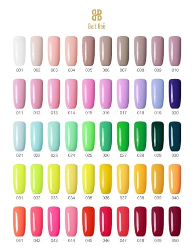 Image of BOLT BEE 15ML Gel Nail Polish 1Pc Clear Pink Glitter Nail Polish Soak Off UV LED Nail Gel Polish Nail Art Starter Manicure Salon DIY at Home, 0.5 OZ (1) (92)