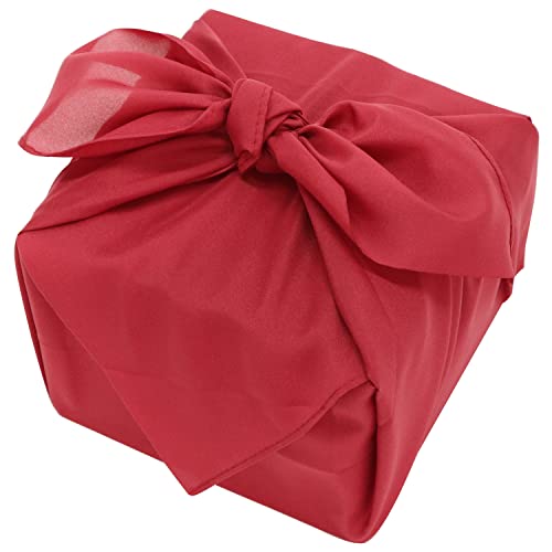 米七 風呂敷 無地 二巾 ポリエステル 日本製 緋色 70×70cm