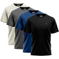 Kit 4 Camisas Dry-fit Sandrini Masculina Academia Treino Uv (BR, Alfa, G, Regular, Sortidas)