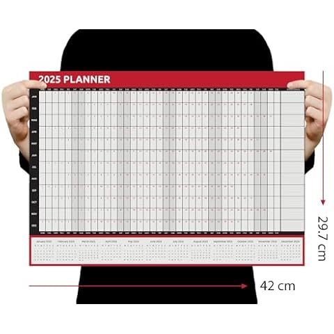 Evelay 2025 A3 Wall Planner Calendar Cover