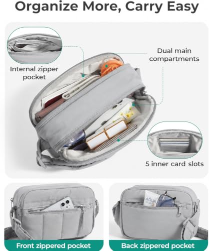 Image of Crossbody Bag for Women | Lightweight Sling Bag with Multiple Pockets & Adjustable Strap