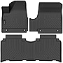 Auxko All Weather Floor Mats Compatible with Hyundai IONIQ 5 SE Standard Range SE SEL 2022 2023 Not Fit Limited Moveable Console TPE Rubber Liners All Season Guard Odorless Anti-Slip Mats