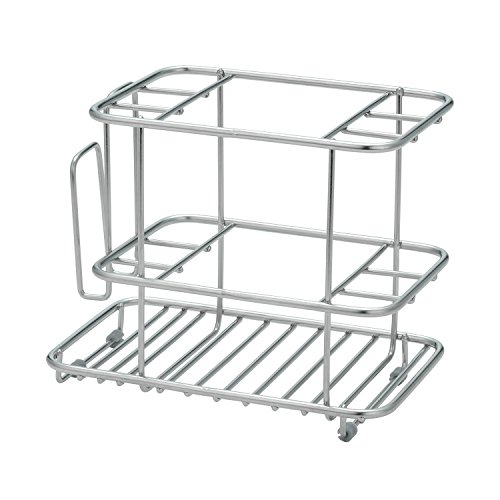 LEC Stainless Steel Toothbrush Stand, Standing Type (Toothbrush Holder)