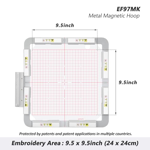 Sew Tech Magnetic Embroidery Hoop for Brother, 9.5x9.5in 240x240mm Bar by Sew Tech - Used condition - Image 2