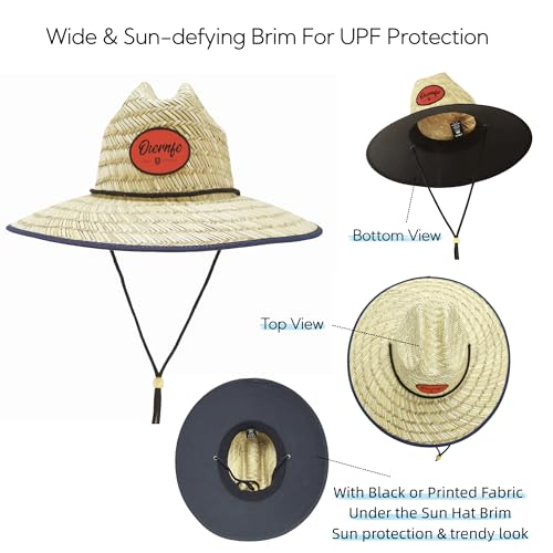 2 Pack Sombreros Unisex Lifeguard con Ala Ancha miniatura 5