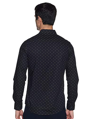 Image of Spykar Men's Printed Slim Fit Cotton Casual Shirt