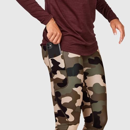 Mallas largas para correr transpirables SAYSKY Camo Combat verde running 5