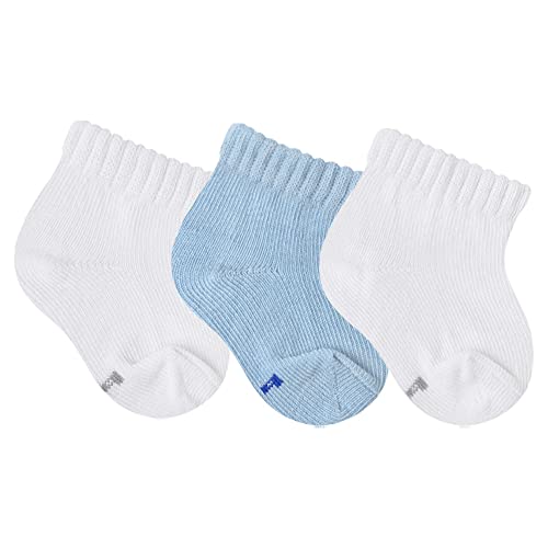 Kit Meia 3 Pares Bebês Recém Nascido RN Menino REF 4501, Tamanho 0 a 12 meses