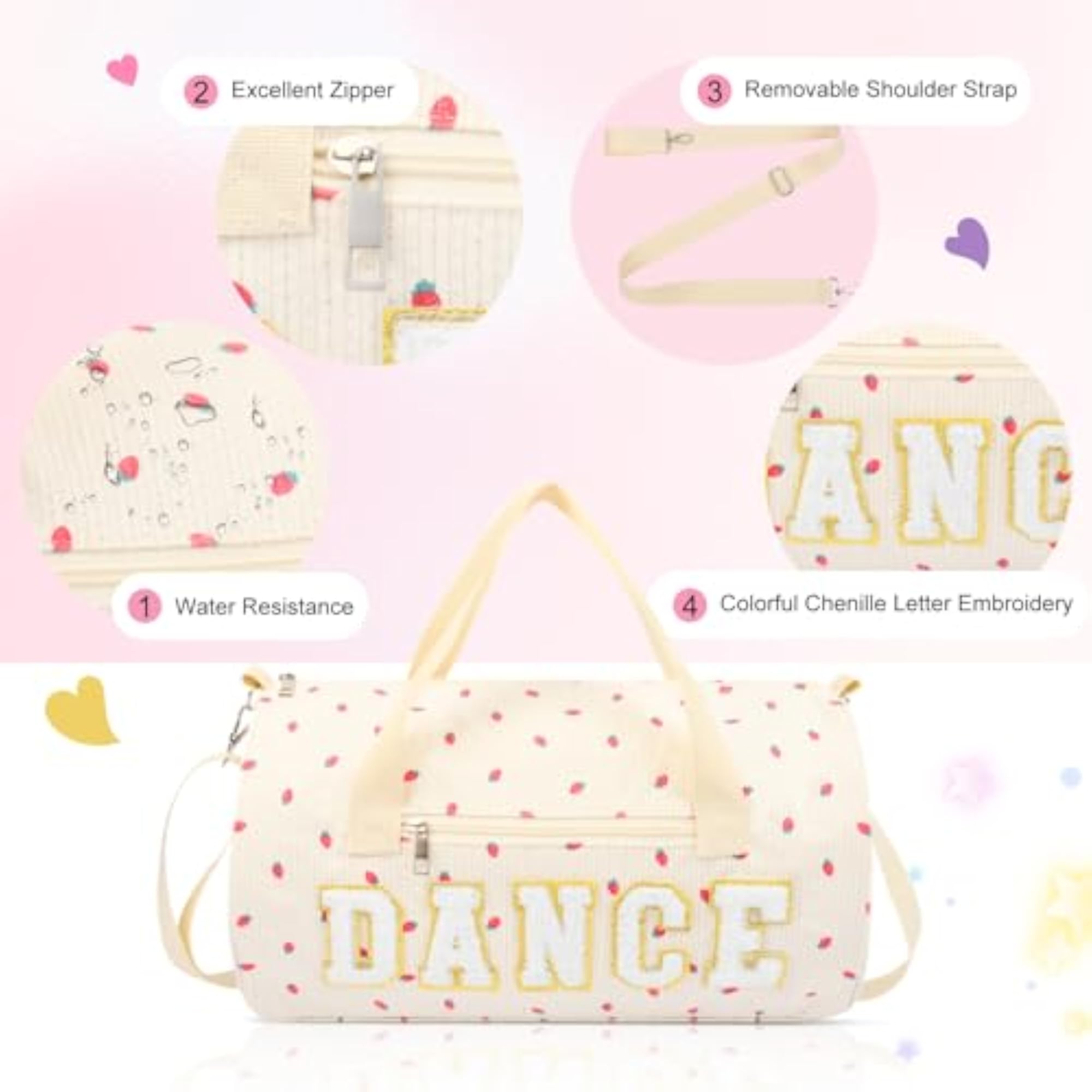 Small Gym Bag for Women, Stylish Duffel