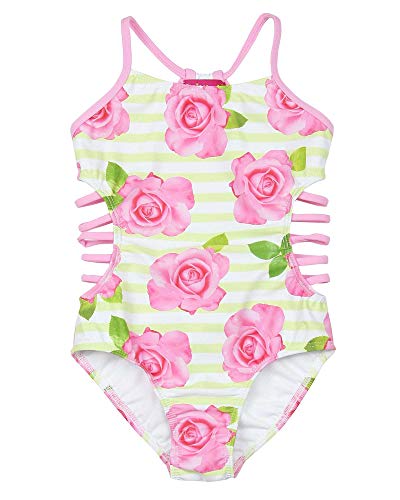 Girls' Garden Rose One-Piece Swimsuit, Sizes 4-12