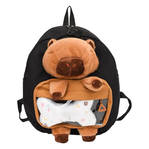 Sac à dos léger pour enfants en peluche Capybara pour éviter les maux de dos