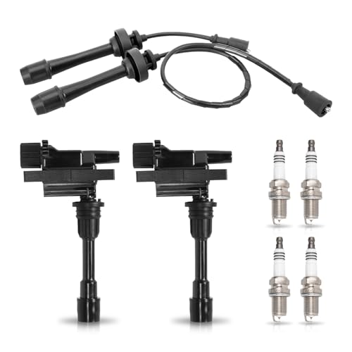 ENA Ignition Coil & Spark Plug Set for Mazda Protege 2001-03