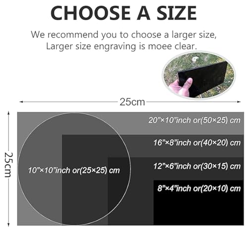 Personalized Text Memorial Plaque - 12x6 Inch Custom Engraved Grave Marker for Humans, Durable Black Granite Headstone for Cemetery, Outdoor Weatherproof Tombstone Plaque with Multiple Sizes