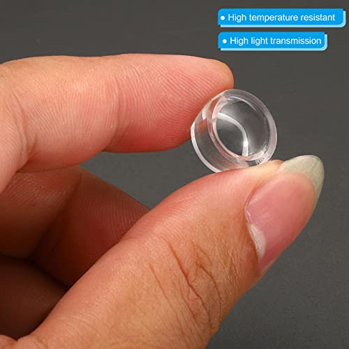 Image of PATIKIL 13mm LED Convex Lens, 20 Pack 100 Degree Beam Angle Acrylic LED Optical Convex Condenser Lens for 1W 3W LED Lamp Beads Infrared Cameras, Transparent