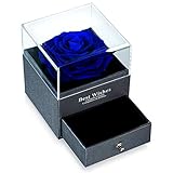 【EL PAQUETE INCLUYE】: Una rosa preservada con una caja de regalo (Collar no incluido). La longitud de la caja de regalo es de 8.8cm(3.46"), el ancho de la caja de regalo es de 8.8cm(3.46"), la altura de la caja de regalo es de 10.5cm(4.13"). También proporcionamos una bolsa de regalo para esta rosa para siempre. Es un regalo exquisito para mujeres.