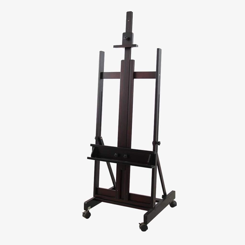 Chevalet d'intérieur en bois de hêtre mobile pour adultes et enfants, 143-235 cm, D 55 x 61 x 143 cm