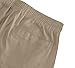 ZOCAVIA Men's Summer Linen Shorts Casual Fashion Solid Color Beach Shorts Daily Light Weight Comfy Drawstring Elastic Waisted Cargo Shorts with Pockets Khaki L