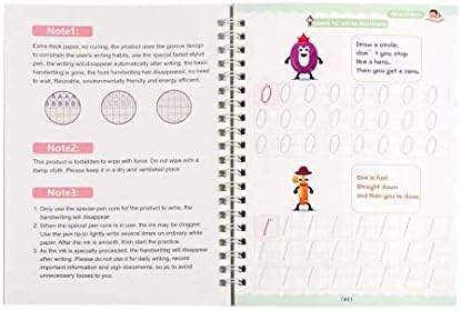 Sank New Plus-Version Magic Practice Copybook for Kids - The Print Handwiriting Workbook-Reusable Writing Practice Book (Number Book with Pen)