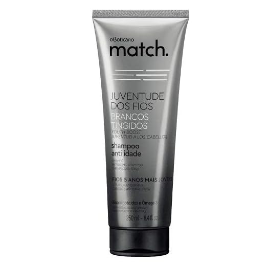 O BOTICARIO MATCH SHAMPOO ANTI IDADE BRANCOS TINGIDOS 250ml
