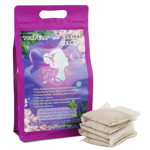 TOKPELA Yoni Steam Herbs, V Steam Herbs, 100% Organic Vaginal Steaming Herbs （Filter Bag Packaging), Yoni Steam Kit（20 Steams）