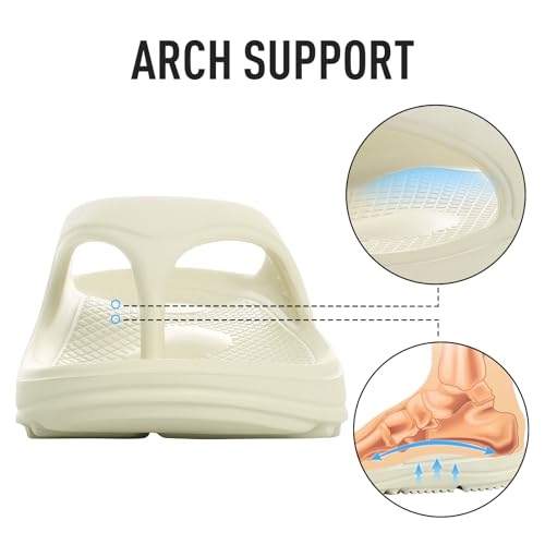 Image of shevalues Orthopedic Sandals for Women Arch Support Recovery Flip Flops Pillow Soft Summer Beach Shoes