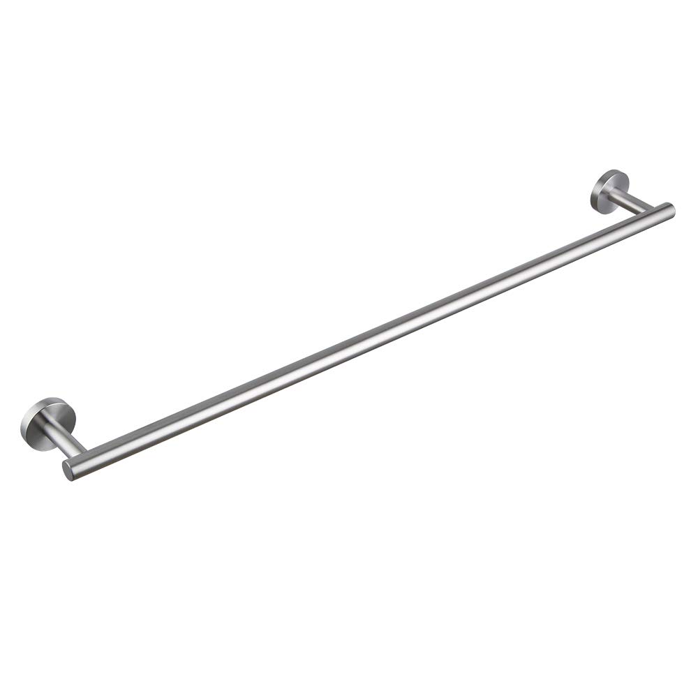 Portasciugamani singolo da 30 cm, in acciaio inox spazzolato