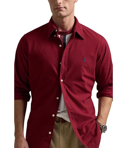 Image of POLO RALPH LAUREN Men's Classic Fit Plaid Oxford Shirt