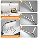 ShineTech Led Desk Lamp for Office Home, Bright Double Head Desk Light with Clamp, Architect Task Lamp 50 Lighting Modes Adjustable Flexible Lamp