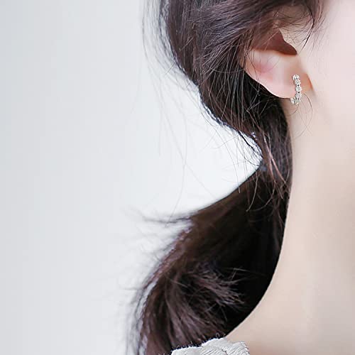 Kingwhyte Small Hoop Earrings For Women S925 Sterling Silver 18K Gold Plated Daisy Flower Hoop Earrings Hypoallergenic Earrings For Women 14Mm #TOP1