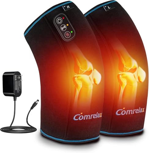 Knee Massager with Heat & Vibration, Heating Pad for Knee Pain Re...