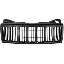 Replacement New Grille Assembly For Jeep Grand Cherokee 2008 To 2010 Front Grille Except Srt 8 Models Paint To Match Frame With Black Vertical Bar Insert Made Of Plastic CH1200307